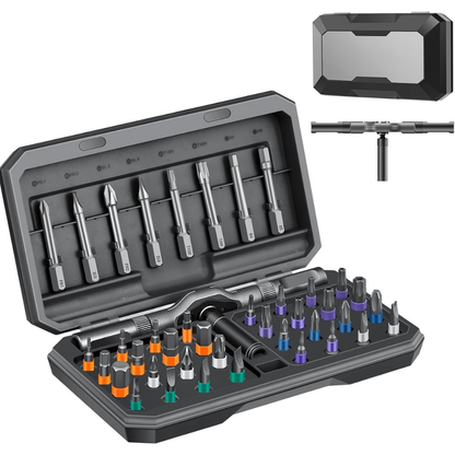 Complete Ratcheting Screwdriver Set