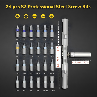 Complete Ratcheting Screwdriver Set