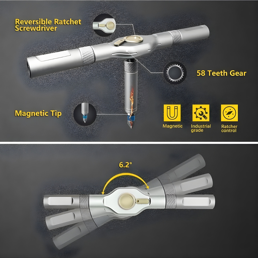 Complete Ratcheting Screwdriver Set