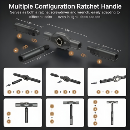 Complete Ratcheting Screwdriver Set