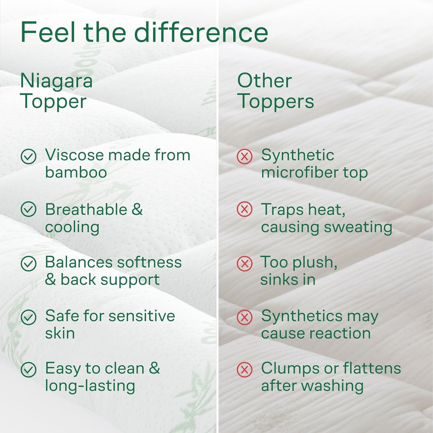 Bamboo Mattress Topper